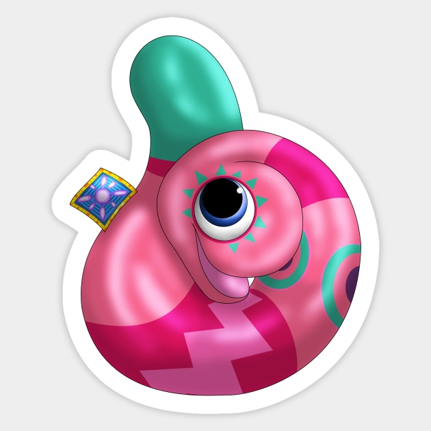 Whirlm: Pink Sticker by spyroid101